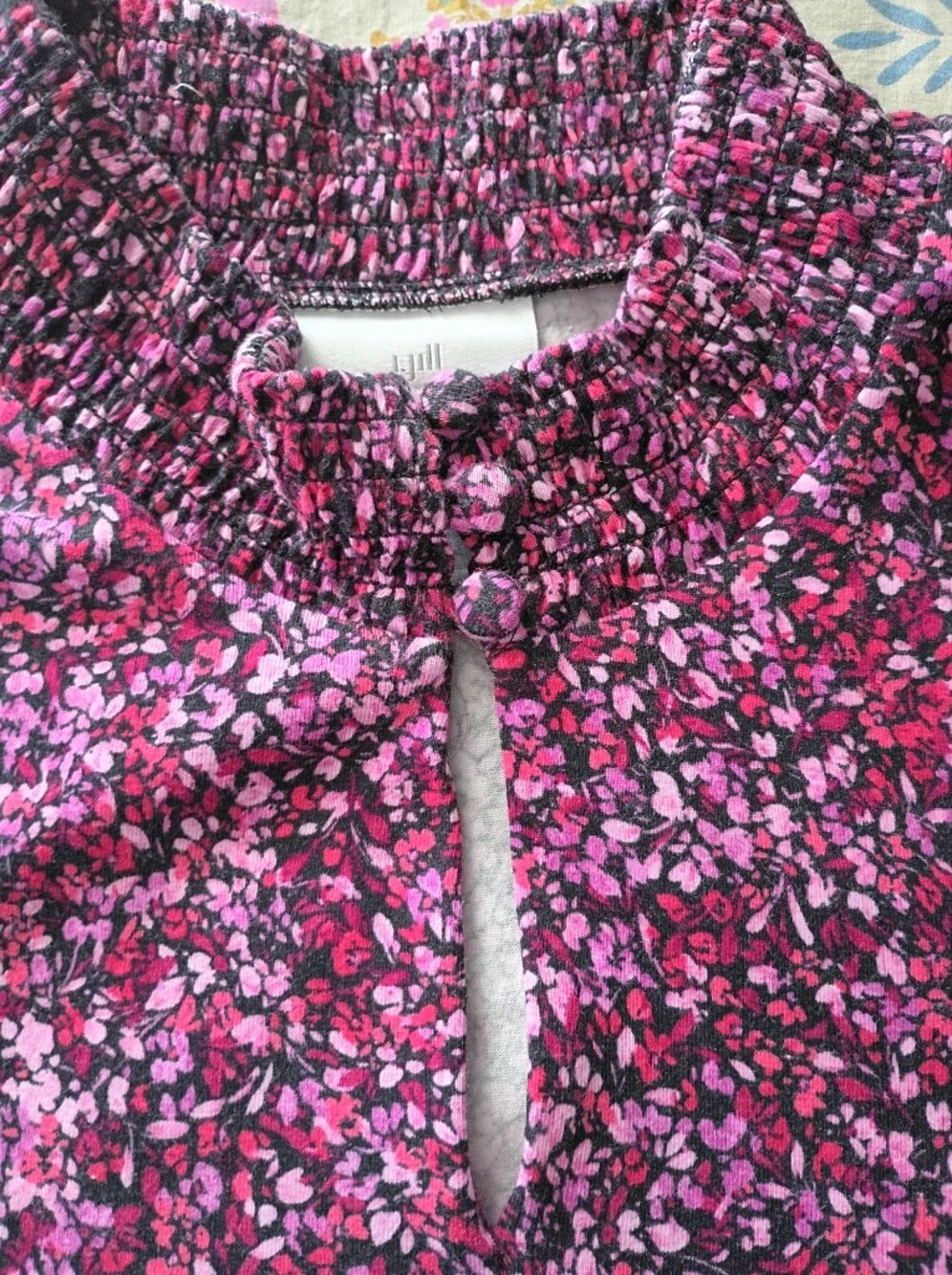 J. Jill Berry Multi-Color Floral Long Sleeve Top - Picture 3 of 6